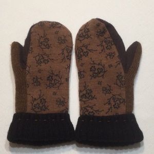 Hand Crafted Mittens Knitted and Fleece Lined